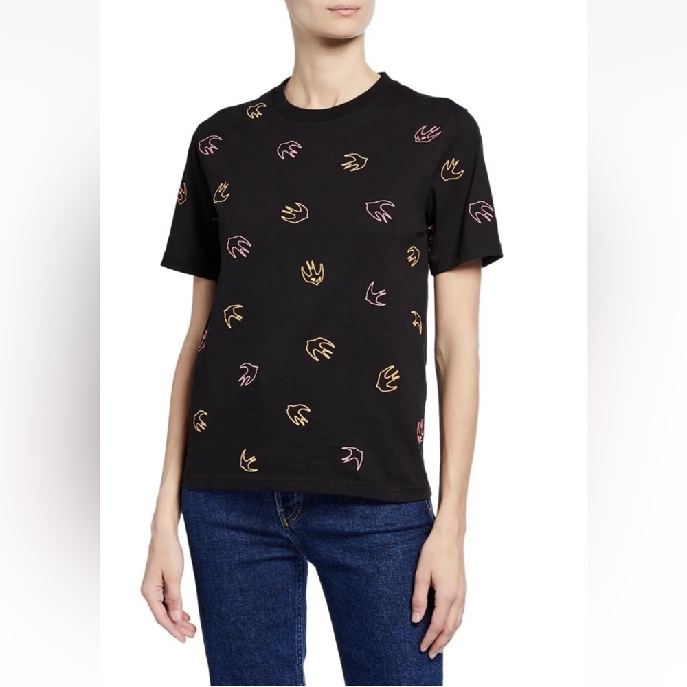 Mcq Alexander Mcqueen crewneck swallow-print band tee